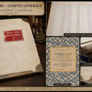 Antiek Frans hotel grootboek.